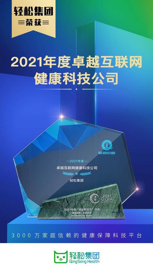 資訊 業(yè)務發(fā)展與社會責任雙行，輕松集團當選年度卓越互聯網健康科技公司